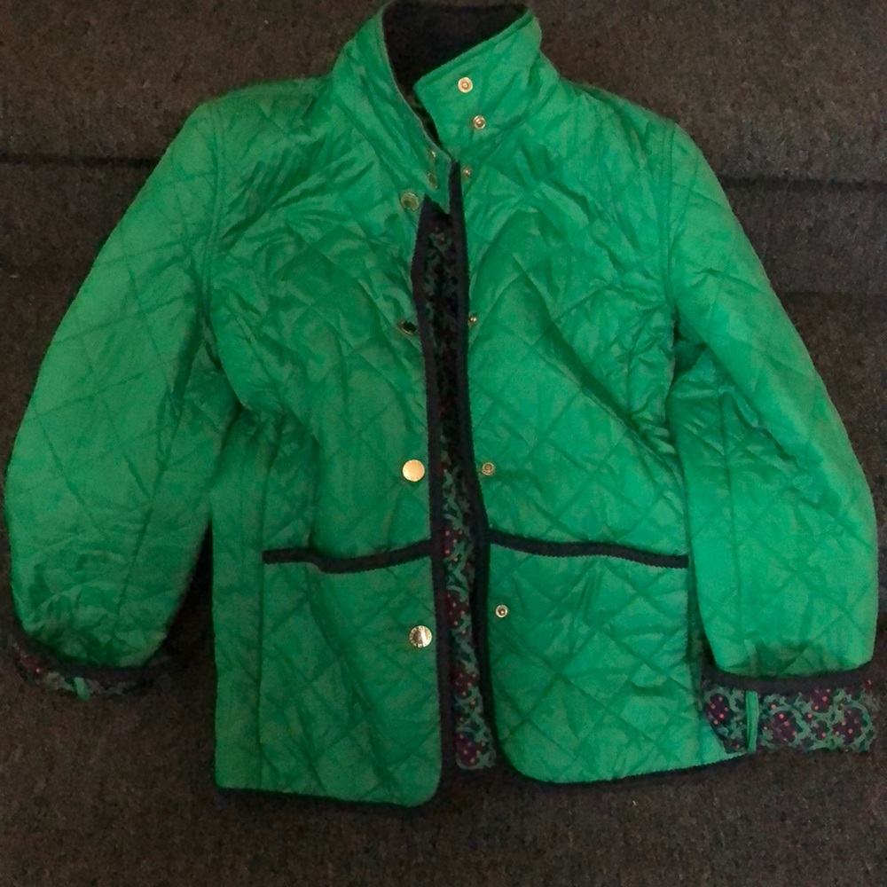 C wonder jacket in bright Kelly green